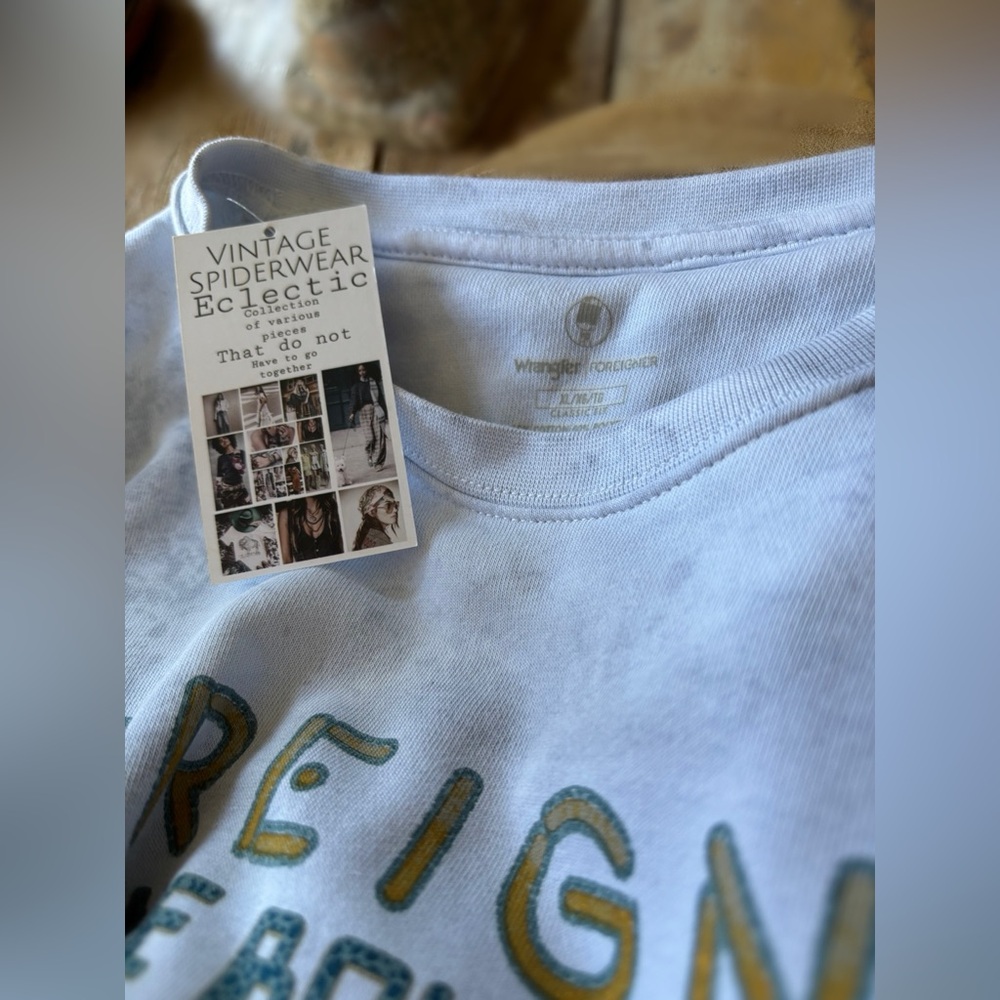 Sweatshirt Foreigner Sweatshirt Dip Dye Silver Wash - Picture 7 of 12